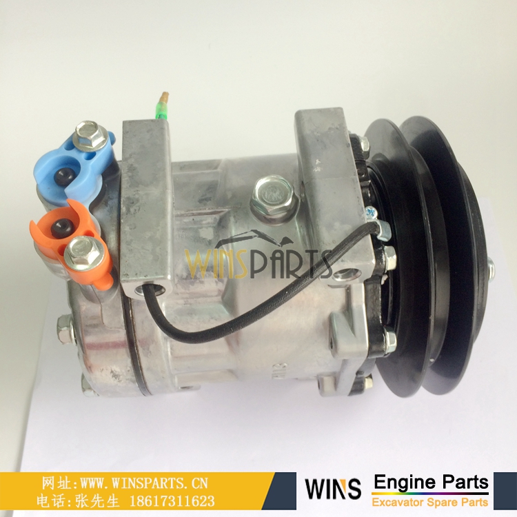 YX91V00001F1 神钢挖掘机空调压缩机 