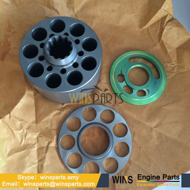 日本川崎KPM K3V63DT液压泵泵胆柱塞配流盘九孔板