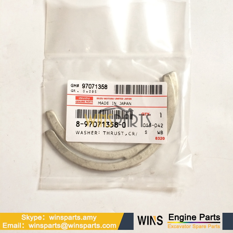 8-97071358-0 五十铃4BG14BD1发动机曲轴止推片