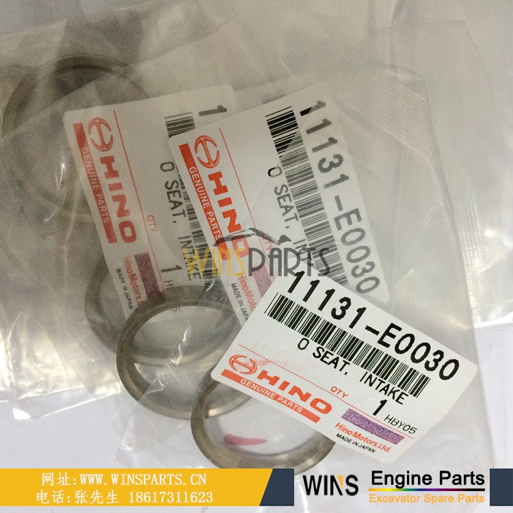 VH111351720A S1113-51720 VH11135E0040 上海日野Hino J08E/J05E 发动机排气门油封座圈用于神钢SK210LC-8 SK330LC-8 SK250-10 挖掘机配件