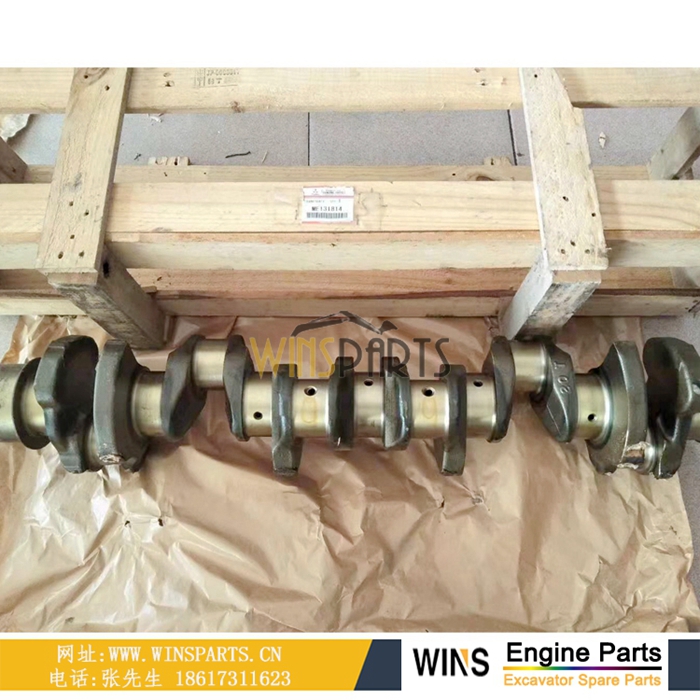 VAME131814 VAME130282 <a href=//www.mentye.com/Engine-Mitsubishi.html target='_blank'>三菱</a> 6D16T 发动机曲轴总成用于神钢SK330LC-6E SK350-6E挖掘机零配件