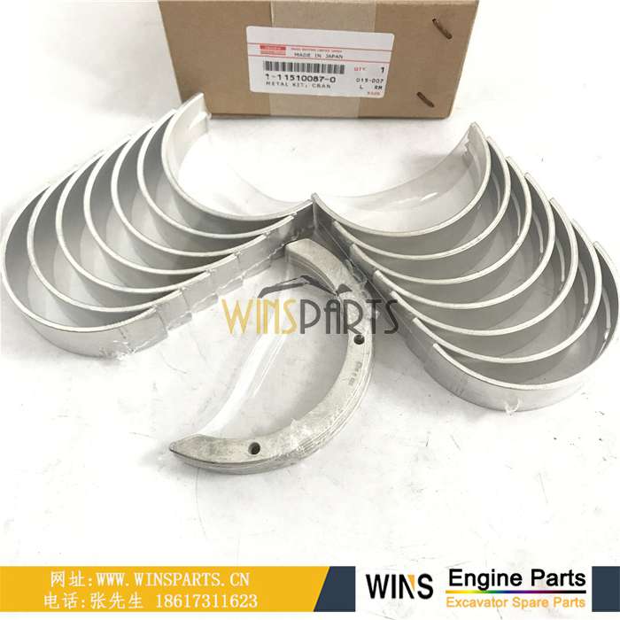 1-11510087-2 1115100872 1-11510087-0 五十铃 6SD1-TPD 6SD1 曲轴瓦大瓦带止推片用于<a href=//www.mentye.com/riliwajueji.html target='_blank'>日立</a> EX300-5 EX300-3C EX300-2 EX370-5挖掘机