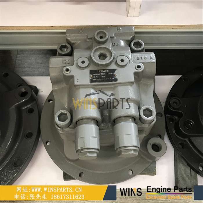 4625367 9243323 9258608 川崎M5X130CHB M5X130回转马达 液压旋转马达总成 用于<a href=//www.mentye.com/riliwajueji.html target='_blank'>日立</a>ZX240-3 ZX240LC-5G ZX250LC-3挖机配件