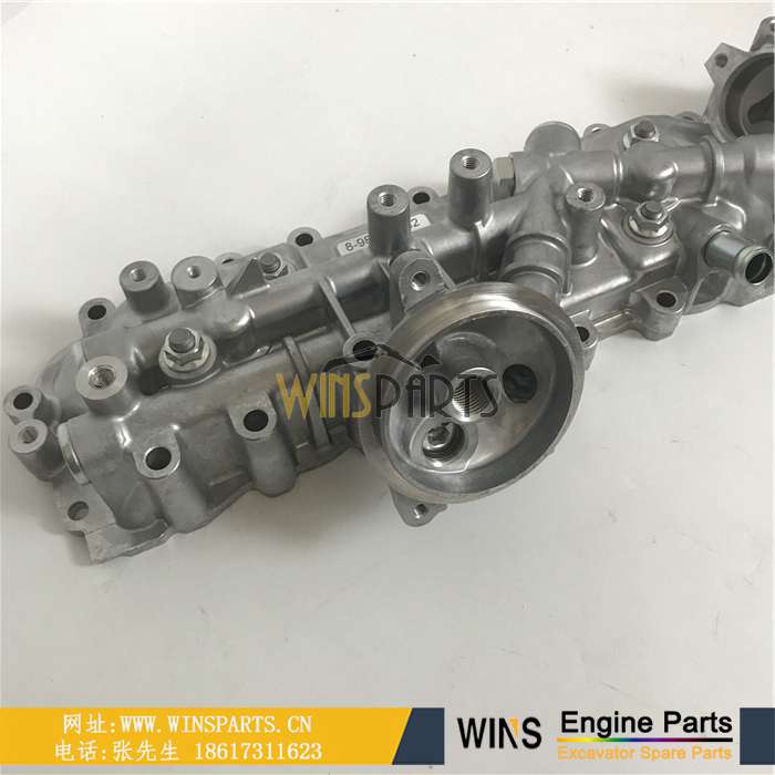 8980195143 8980195140 8-98019514-3 8-98019514-0 8-98019-514-3 8-98019-514-0 五十铃 4JJ1 机油散热器 散热器边盖 散热器芯 总成