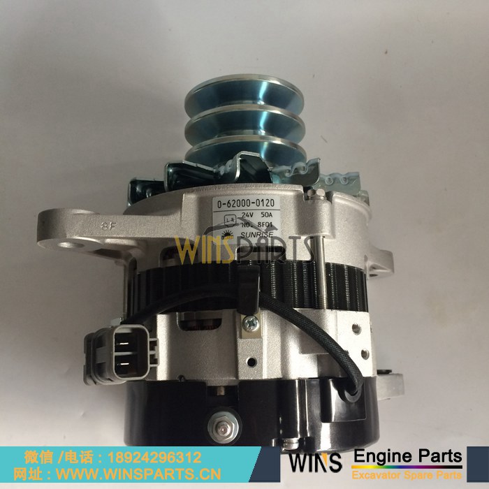 1-81200603-6 1-81200603-7 1812006036 1812006037 五十铃6WG1 6SD1 6UZ1发动机 发电机总成 用于<a href=//www.mentye.com/riliwajueji.html target='_blank'>日立</a>ZX450 ZX240-3G ZX240-5G 挖掘机配件