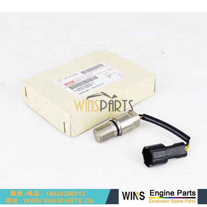 1-81510553-1 1-81510553-0 1815105530 1815105531原装五十铃 6BG1 6BD1T 6BG1 6BD1发动机 曲轴 转速传感器 飞轮 传感器用于<a href=//www.mentye.com/riliwajueji.html target='_blank'>日立</a>配件