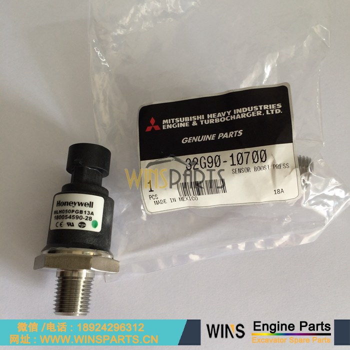 32G90-10700 32G9010700 VA32G9010700 正品<a href=//www.mentye.com/Engine-Mitsubishi.html target='_blank'>三菱</a>D04fr发动机 增压压力传感器 用于神钢SK130-8 Sk140-8 Sk135sr Sk140sr挖掘机配件