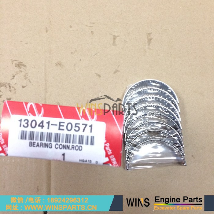 VH13041E0570 VH13041E0571 13041-E0570 13041-E0571 13041-E0590 日野 J05E 发动机 连杆瓦 小瓦 凸轮轴瓦 轴瓦 轴承用于神钢SK260 SK230挖掘机配件