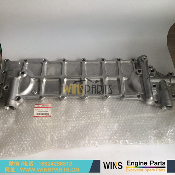 ME150441 VAME150441 <a href=//www.mentye.com/Engine-Mitsubishi.html target='_blank'>三菱</a> 6D22TC 6D24-TEB 6D22T 6D24 发动机 机油 散热器 冷却盖 边盖总成用于神钢 SK300LC SK480LC-6E SK400LC 配件
