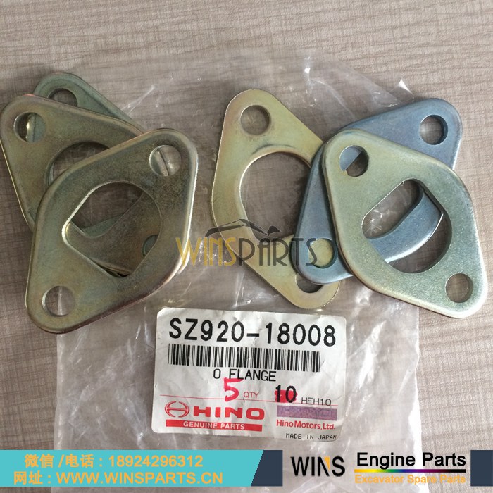 SZ920-18008 900218116A VHSZ92018008 原装日本 日野HINO J08E 发动机 缸盖 法兰 垫片 密封垫 用于神钢 纽荷兰 挖掘机配件