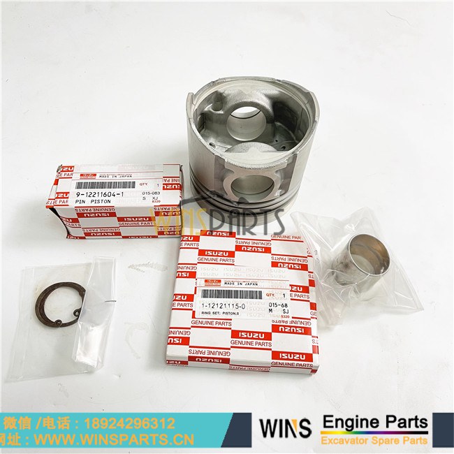 1-87812791-1 1878127911 1-87812791-2 1878127912 原装五十铃 6BG1T 6BG1发动机 活塞 缸套 活塞环 四配套组件 用于日立 约翰迪尔挖掘机配件