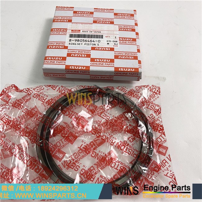 8-98056464-0 8980564640 8-98056464-1 8980564641 原装日本五十铃 6UZ1 发动机 活塞环 用于<a href=//www.mentye.com/riliwajueji.html target='_blank'>日立</a> ZX470LC-5B ZX470LCH-5B ZX470LCR-5B ZX470R-5B 挖机配件