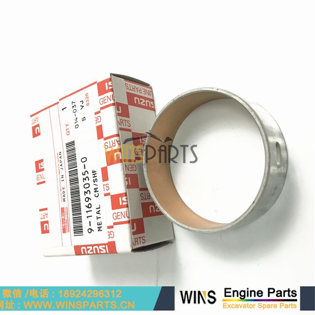 9-11693035-0 9116930350 9-11691048-0 9116910480 原装 日本五十铃 6BD1 4BG1 6BG1 4BD1 发动机曲轴 铜套 轴承 用于日立挖掘机配件