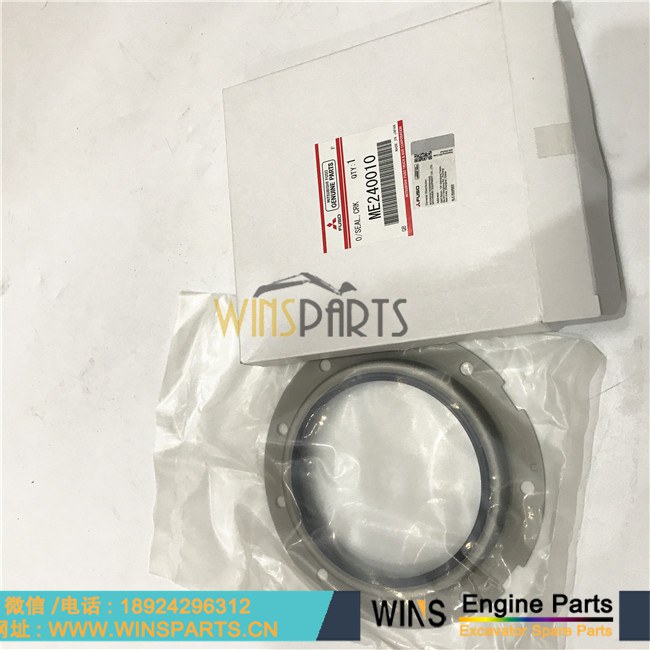 ME240010 VAME240010 日本原装<a href=//www.mentye.com/Engine-Mitsubishi.html target='_blank'>三菱</a> 6D34 6D31发动机 曲轴骨架油封 密封圈 NOK 油封用于神钢SK200-6 SK250LC-6E SK160LC SK210LC-6E SK200LC-6挖掘机配件