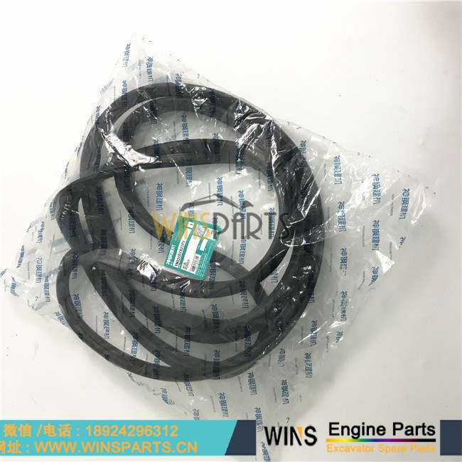 YN02C01821P1 驾驶室 门窗胶条 玻璃 密封条 橡胶条 用于神钢 SK250LC-6E SK260 SK160LC SK160LC-6E SK290LC SK290LC-6E SK170-8挖掘机配件