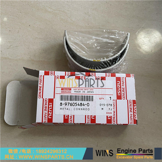 8-97605484-0 8976054840 8-97605-484-0 原装日本 五十铃6UZ1发动机连杆瓦 连杆衬套 铜套 轴承 用于<a href=//www.mentye.com/riliwajueji.html target='_blank'>日立</a> 约翰迪尔470G LC ZX470-5B ZX470LCH-5B ZX470LCR-5B ZX470R-5B 挖掘机配件